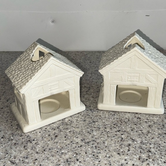 Partylite Cream Nativity Scene Candle Holders - Picture 2 of 4